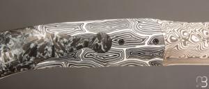    Couteau "Lobo Key Carbon" liner lock par Carlo Cavedon - CavedonArt