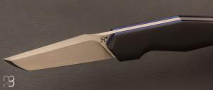  Couteau " Lock-Back " custom par Romain Lopez - Zirconium et lame en RWL-34