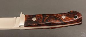  Couteau " Loveless Medium Drop Point " par Shaun Bruwer - Ironwood et Bohler Lohmann