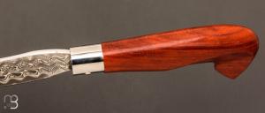 Couteau  " Masunin " par Roberto Ottonello - Padouk et Damas