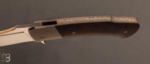 Couteau "  Maverick  " custom de Jean Michel Martin  - RWL-34 et bois de fer
