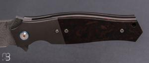    Couteau " Mayo Legacy " custom par Tashi Bharucha - Rag Micarta et lame en damas