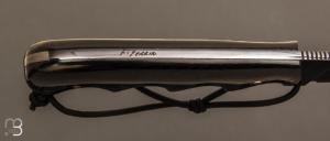 Couteau " Military Stiletto " micarta custom par Fred Perrin