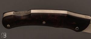  Couteau "  Morlock  " custom Bois de fer et 90MCV8 par Frédéric Augé