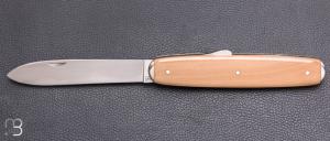   Couteau " Navette 1 pièce cran d'arrêt " de collection par Adrien Vautrin - Mammouth