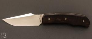 Couteau  "  New Hardy " custom par Rémi Lavialle - RWL34 et ébène du Gabon