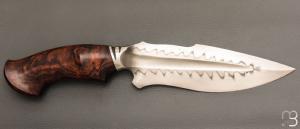  Couteau " Onca " de Samuel Lurquin - Acier U10A et bois de fer d'Arizona