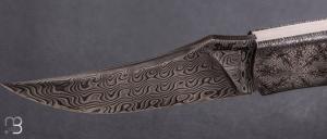    Couteau " Pointix " custom de Florent Dall'ava - L'atelier Dall'ava - Bouleau madré stabilisé