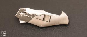 Couteau  " Project "  custom par Tashi Bharucha - Titane et RWL-34
