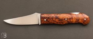    Couteau " Proto Lock-Back " par Nicolas Couderc - bois de fer et RWL34