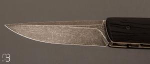  Couteau " Puukko " pliant Wengue brossé des Forges d'Haraldr
