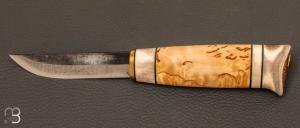 Couteau Puukko carbone-95 bouleau renne / KP606 25