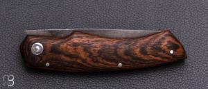    Couteau " Quetsche à friction " par Louis Contat - Bocote et acier XC100