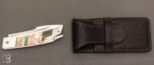    Couteau " R.B.L" custom de Guillaume Ducasse - Nacre noire