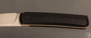    Couteau " Sanjo " custom par Guy Poggetti - Ebène et Elmax