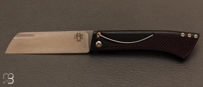 Couteau de poche custom " Spia Classique" en micarta par Torpen Knives - Jrme Hovaere