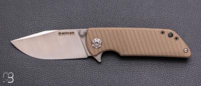    Couteau Böker Solingen - Sherman EDC II - G10 Coyote - 110156