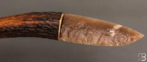 Couteau "Silex et bois de cerf" par Kévin Chartier