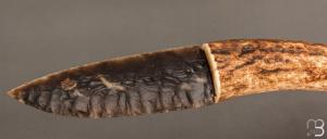   Couteau " Silex et bois de cerf " par Kévin Chartier