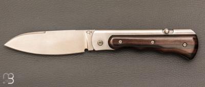   Couteau " Skipper" pliant de Éric Parmentier - Ebène de Macassar