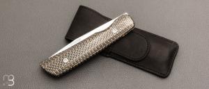    Couteau " Slimvubu " par Des Horn - Fibre de carbone et Nitrobe 77