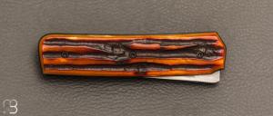     Couteau " Small Sanjo " par Guy Poggetti - Os cerfé et C130