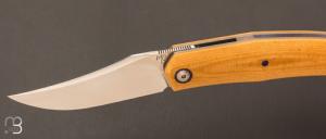   Couteau " Stan " custom par Maxime Belzunce - Micarta et lame en RWL34