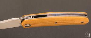   Couteau " Stan " custom par Maxime Belzunce - Micarta et lame en RWL34