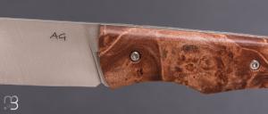 Couteau de poche Tedesco par Adrien Giovaninetti - Érable Négundo stabilisé