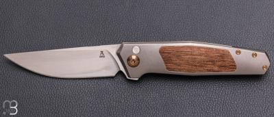   Couteau " Toko" flipper de Jens Anso - Titane/Micarta et RWL34