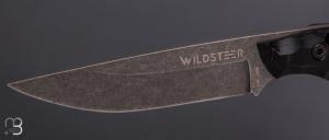   Couteau "Troll Toxifié " fixe par Wildsteer - Pakkawood noir et lame en 14c28