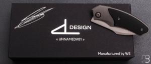  Couteau " UNNAMED#01 SILVER " David Lespect par WE KNIFE