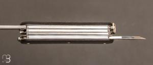   Couteau   "   Vulpis " Multifonction Fox - fibre de carbone et lame en M390 -  FX-VP130-SF5CF