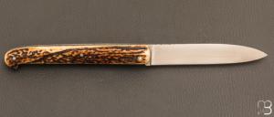   Couteau  " Yssingeaux " de Jérôme Latreille - Bois de cerf