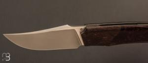   Couteau " custom " de Berthelemy Gabriel - La Forge Agab - Micarta WWII et RWL34