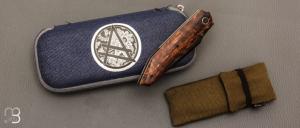  Couteau " custom " de Berthelemy Gabriel - La Forge Agab - Koa et Damas