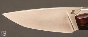    Couteau custom pliant par Samuel Jugieau - Bois de fer et 90mcv8