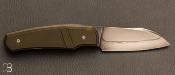 Couteau custom pliant par David Lespect - G-10 et C105