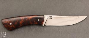   Couteau droit par Nicolas Mestrallet - Atelier du couteau de Vaunaveys - Acier C130 et bois de fer