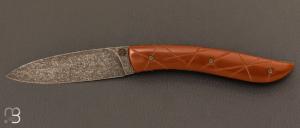  Couteau " le Nv " Micarta Westinghouse paper - Lame 14C28 par Tim Bernard