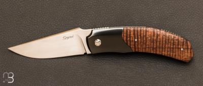 Couteau " Rocket " custom de Stphane Sagric - Koa et lame en RWL34