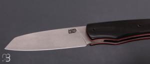   Couteau " Ronin " par Lames de l'Ouest - Croûte de buffle