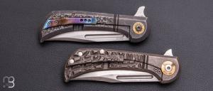 Duo couteaux " Bullet " par Gudy Van Poppel et éditions G - Titane