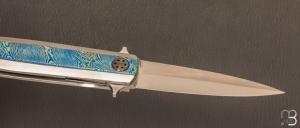   Dague pliante custom " PIC " de Jean Baptiste Leveque 