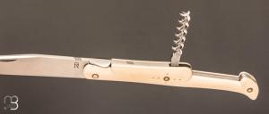 Couteau  "  Laguiole Tire-bouchon " RWL-34 et ivoire de mammouth par Romain Alvarez