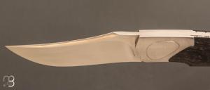   Couteau " Nuevo LockBack " pliant artisanal de Cyril Kalisz - Morta et RWL34