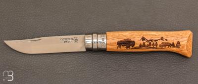 Couteau Opinel N ° 08 ANIMALIA AMERICA - Bison