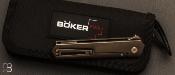 Couteau Böker Kwaiken Compact Flipper Marble Carbon Copper - Limited EDITION - 01BO196