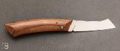 Couteau "   Higorhino    "  de poche en Teck de Birmanie par Yann Régibier