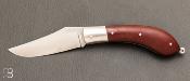 Couteau  "  NEW HERMINE   " en micarta par Erwan Pincemin